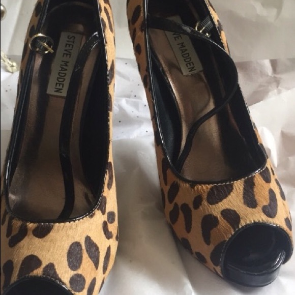 steve madden animal print heels